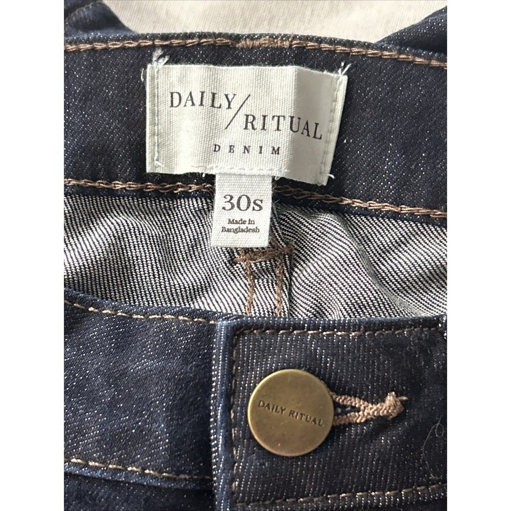 Daily Ritual Women's Jeans 30s Blue Denim 5 Pockets Skinny 30x26.5 - Picture 7 of 13
